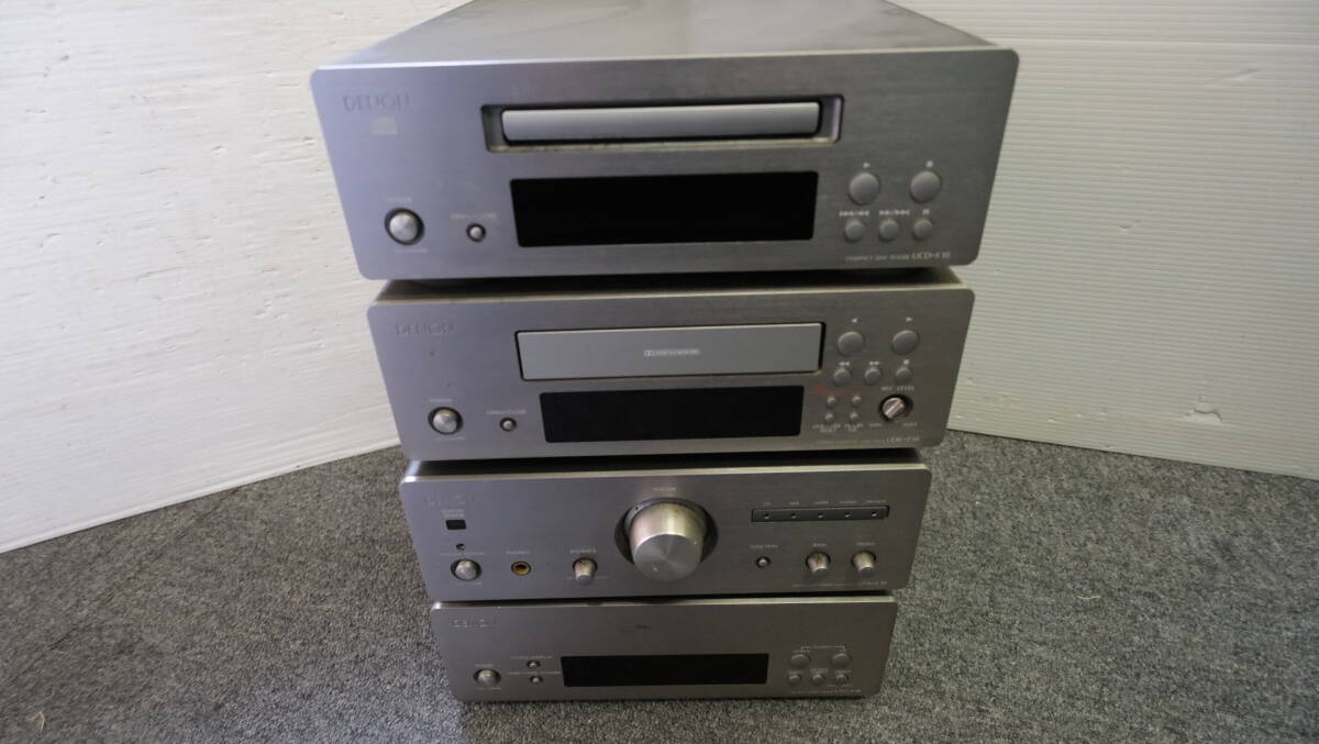 DENON システムコンポ CD UCD-F10/テープデッキ UDR-F10/アンプ UPA-F10/AMFMステレオチューナー UTU-F10