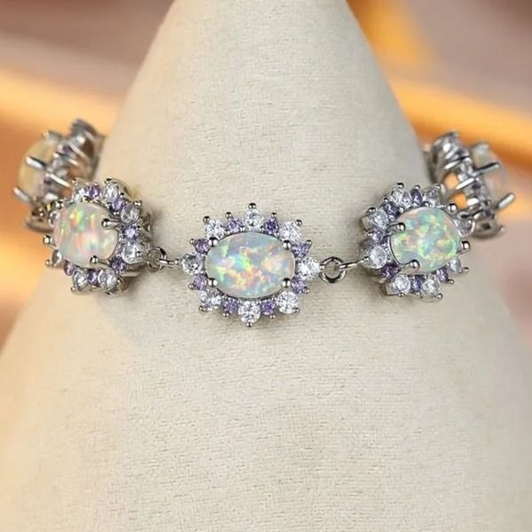 オパール opal レディース ブレスレット、シルバーホワイト、新品 　□OP2552