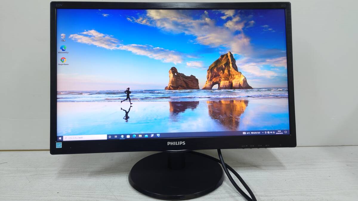 【良品】PHILIPS フィリップス 223V5LHSB/11 223V5L 21.5型 モニタ フルHD (1920x1080) D-Sub/HDMI 動作品