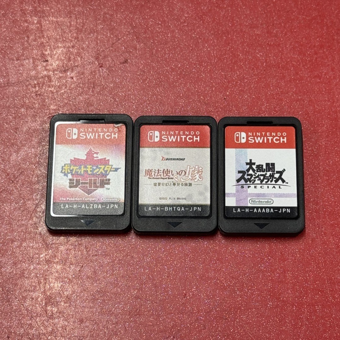 1円～　ポットモンスター シールド　大乱闘スマッシュブラザーズ　ニンテンドースイッチ　ソフト　ソフトのみ　3点セット　まとめ売り