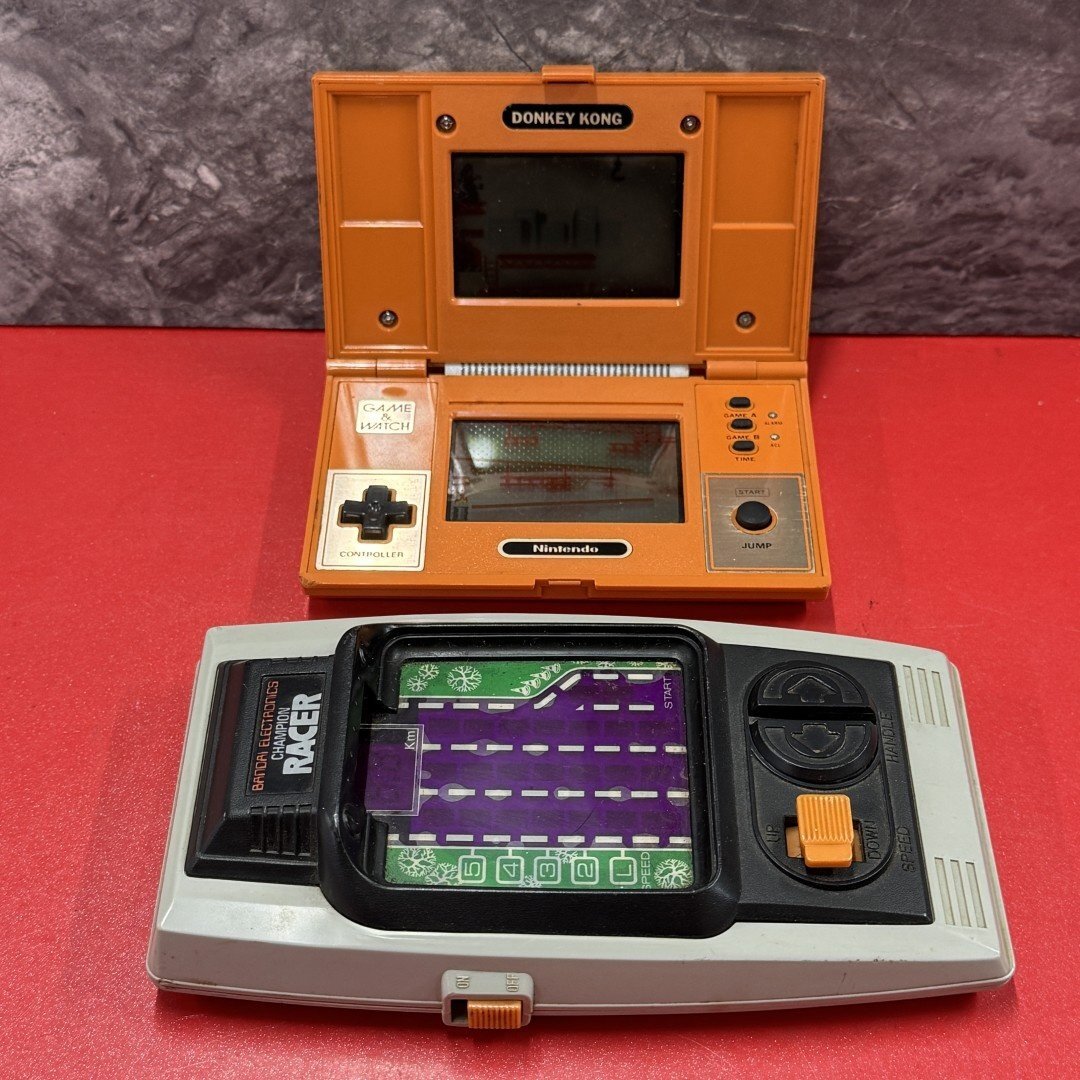 1円～　Nintendo　ゲーム&ウォッチ　ドンキーコング　マルチスクリーン　BANDAI　チャンピオンレーサー　2点　まとめ売り　現状品