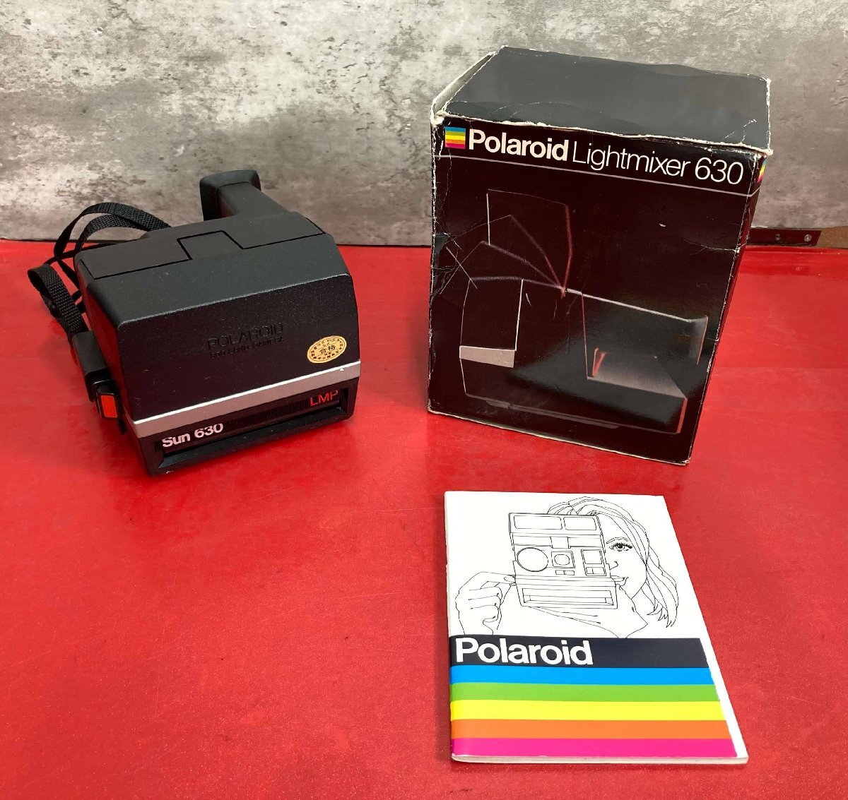1円～　Polaroid　ポラロイド　Polaroid Sun 630 LMP　ポラロイドカメラ　インスタントカメラ　取説・箱付き　現状品