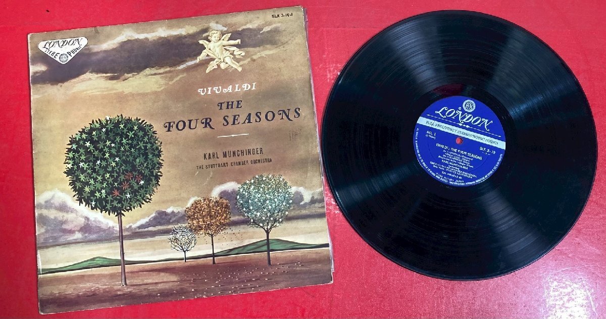 【レコードコレクター放出品】 LP　レコード　ミュンヒンガー　ヴィヴァルディ　四季　シュトゥットガルト　室内管弦楽団　LONDON