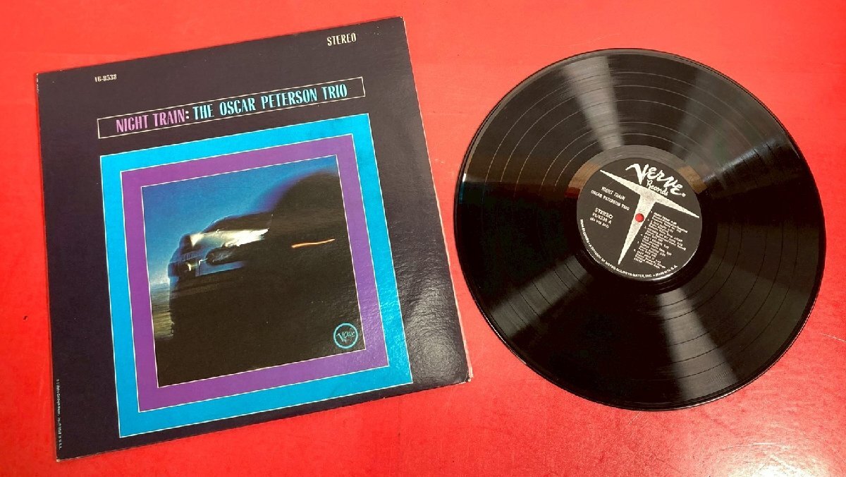 【レコードコレクター放出品】 LP　JAZZ ジャズ　The Oscar Peterson Trio　オスカー・ピーターソン　Night Train Verv　 V6-8538　US盤