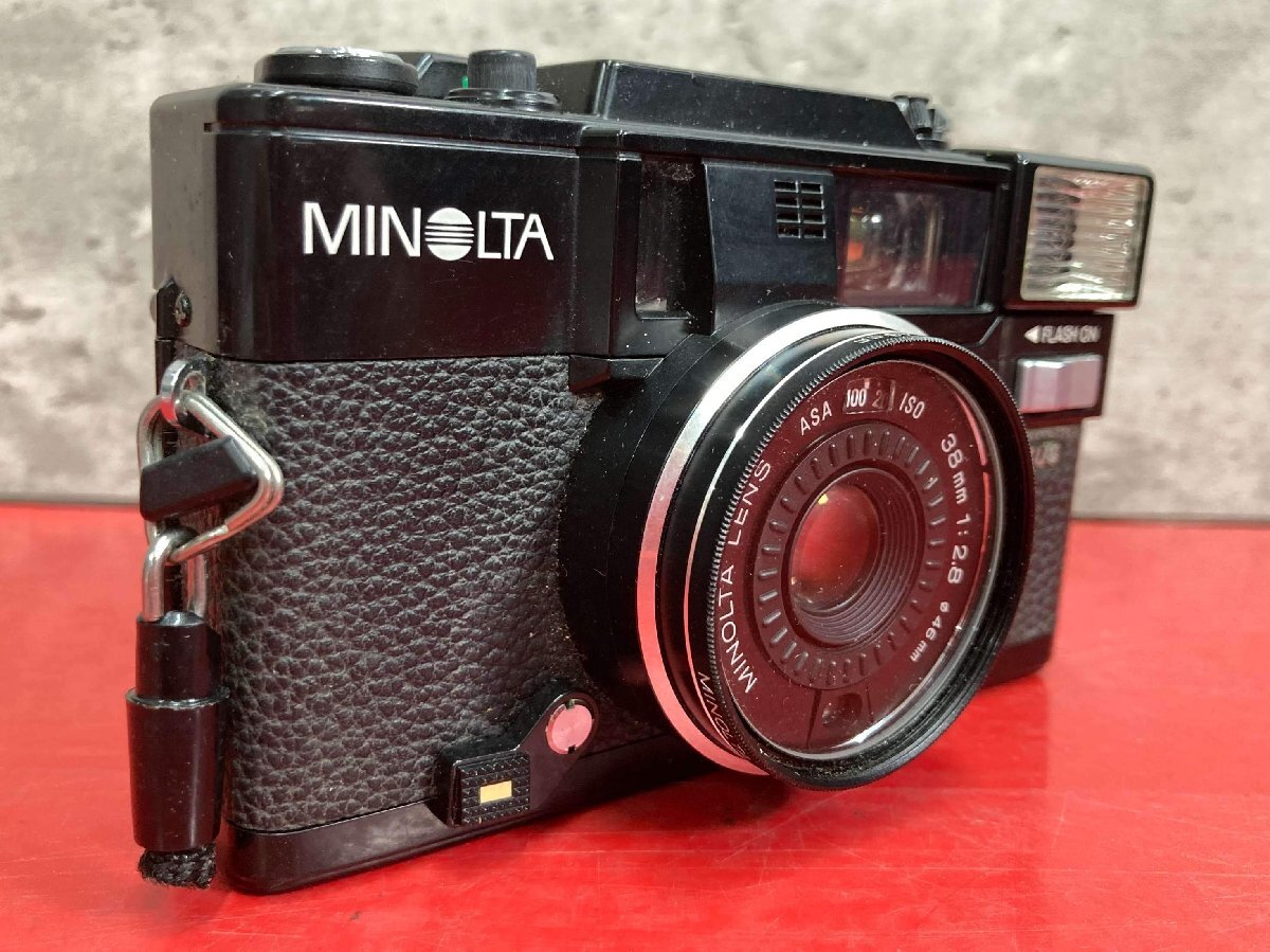 1円～　ジャンク　MINOLTA　ミノルタ　HI-MATIC AF-D　MINOLTA LENS 38mm 1:2.8　コンパクト　フィルムカメラ