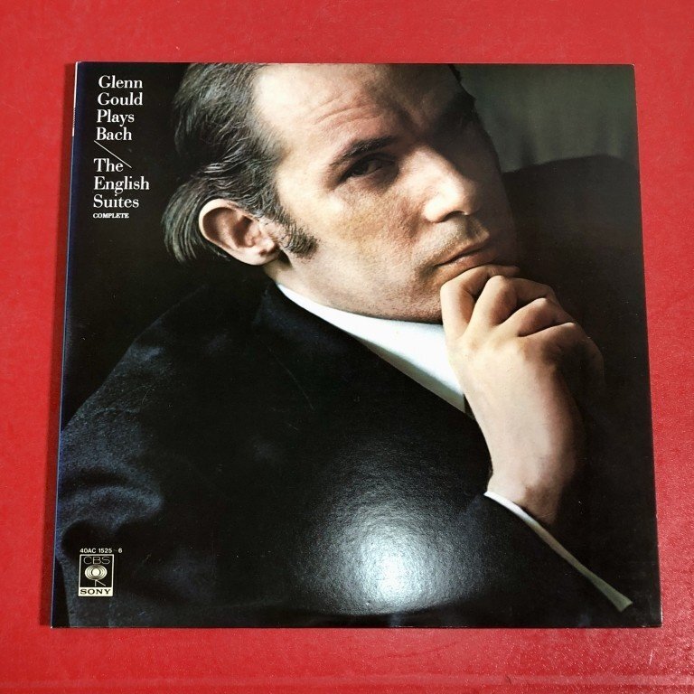 【レコードコレクター放出品】 LP　グレン・グールド　バッハ　イギリス組曲　全曲　SONY　2枚組