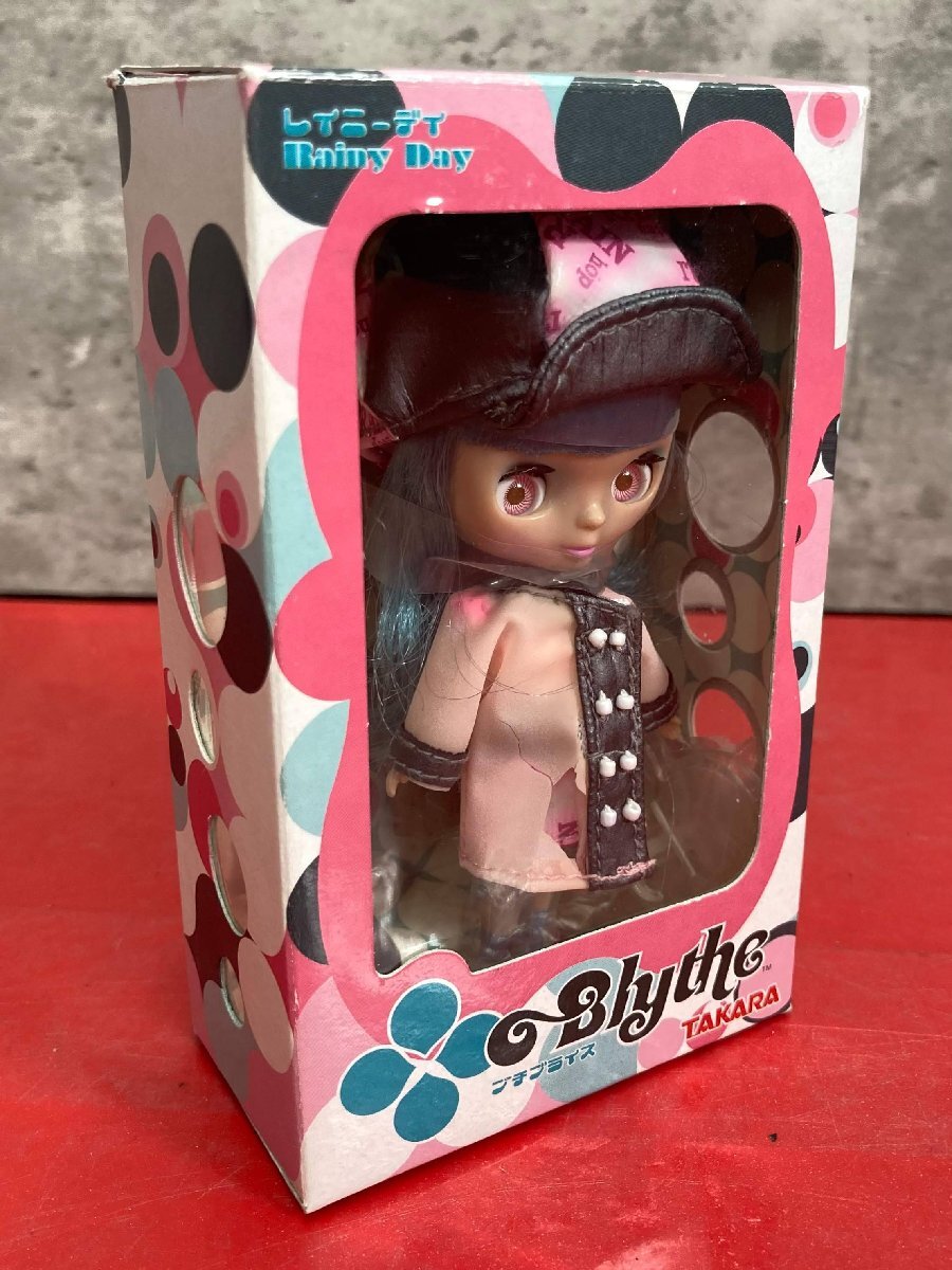 1円～　未使用　レイニーデイ　プチブライス　PBL-31　ドール　ブルーミディアムロング　ピンクアイ　(全高:約12cm)
