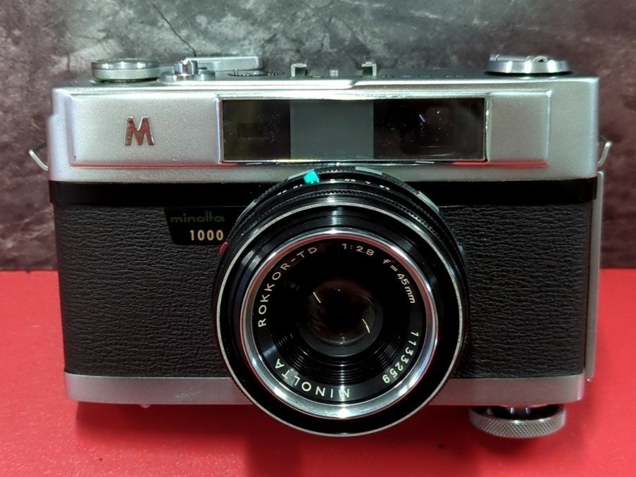1円～　minolta　ミノルタ　A5　ROKKOR-TD 45ｍｍ　F2.8　レンジファインダー　フィルムカメラ　シャッターOK　クラシックカメラ