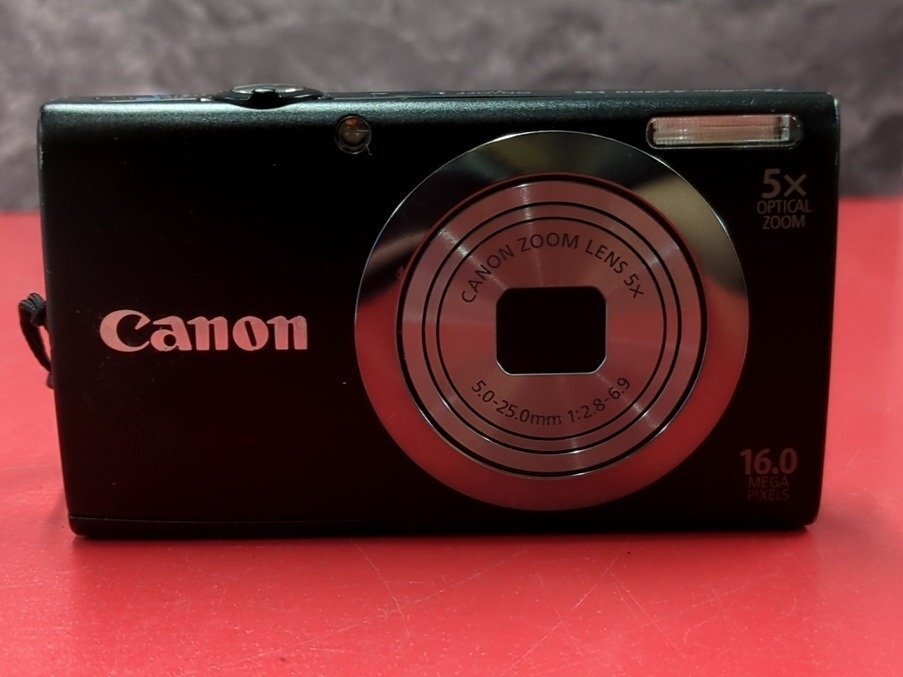 1円～　Canon　キヤノン　PowerShot A2300 HD　5.0-25.0mm 1:2.8-6.9　1600万画素　コンパクトデジタルカメラ　バッテリー付属　現状品