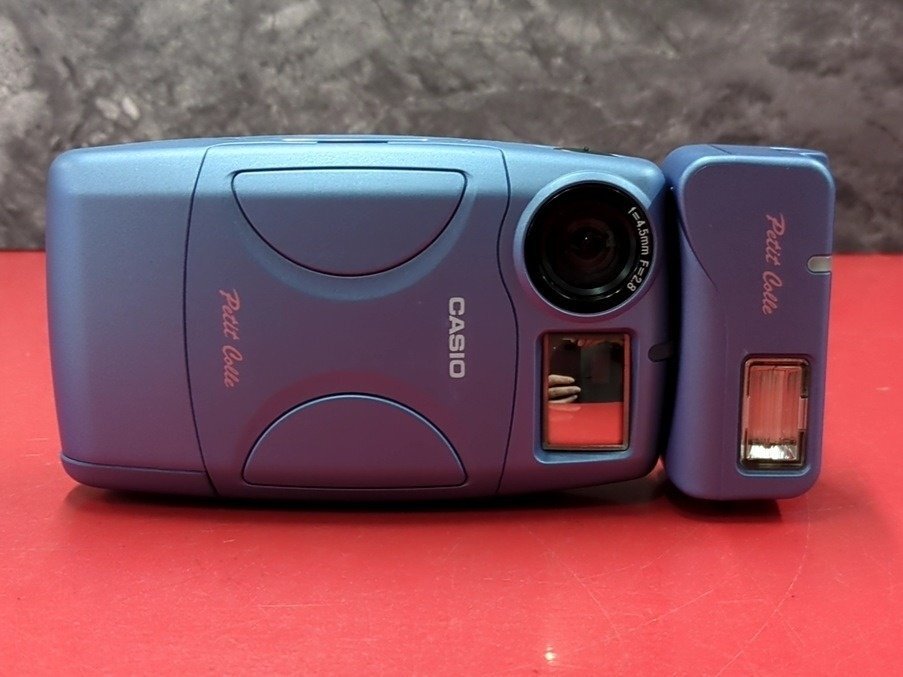 1円～　CASIO　カシオ　Petit Colle 　ZR-1　f=4.5mm F-2.8　コンパクトデジタルカメラ　動作未確認　プチコレ　コンデジ　レトロ