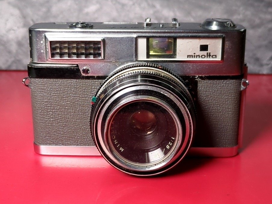 1円～　MINOLTA　ミノルタ　Uniomat　MINOLTA ROKKOR 1:2.8/45　フイルムカメラ　シャッターOK　フイルムカメラ　空シャッターＯＫ