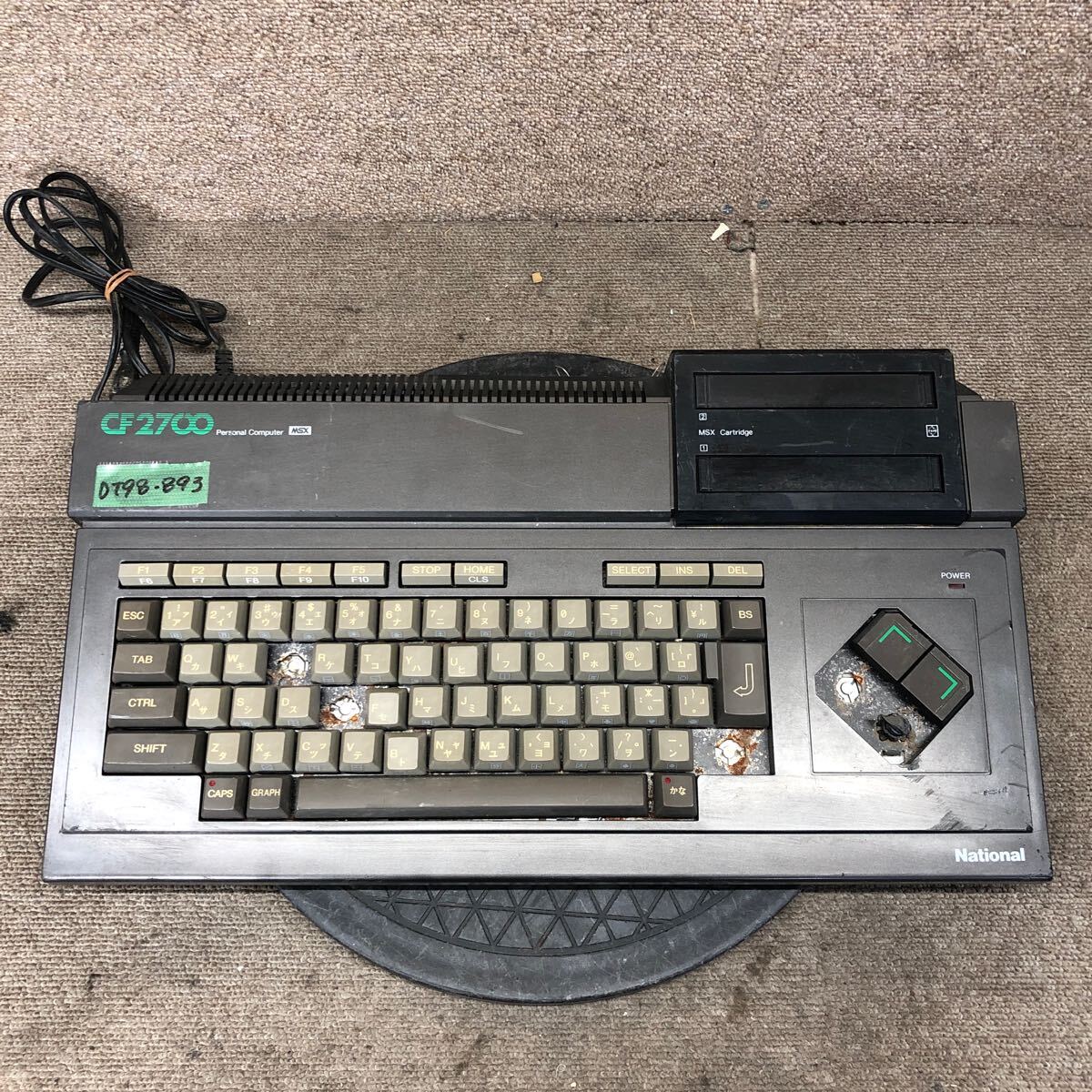 DT98-893 激安 パーソナルコンピュータ National MSX CF-2700 CF2700 キーボード 通電不可 ジャンク