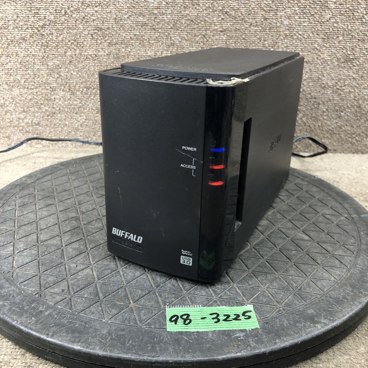 98-3225 激安 PC パーツ HDDケース NAS 2ベイ BUFFALO DriveStation HD-WL2TU3/R1J ネットワークHDD 通電.電源オン.オフok HDD無し junk