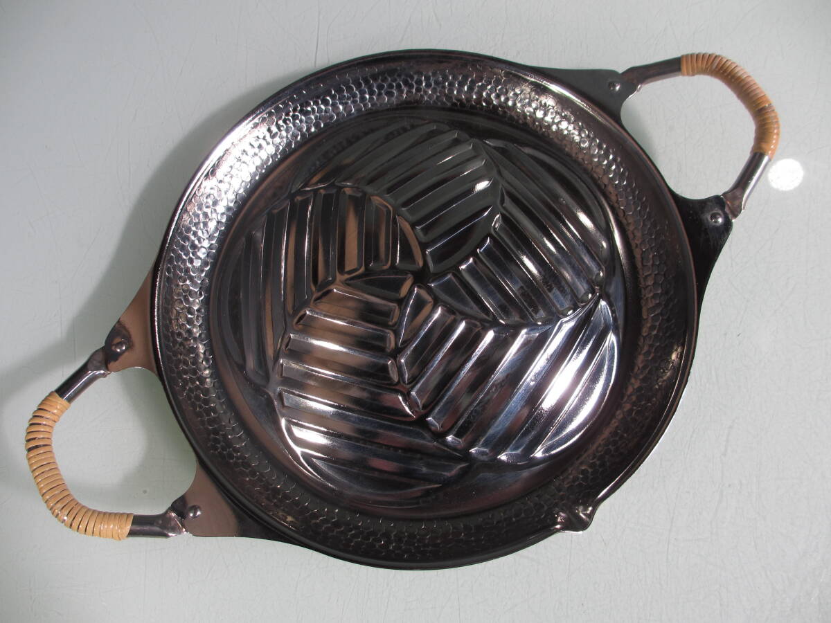 珍品　金物屋　長期保管品　未使用　焼肉鍋　ジンギスカン鍋　ジンナベ　ジン鍋　昭和レトロアンティーク
