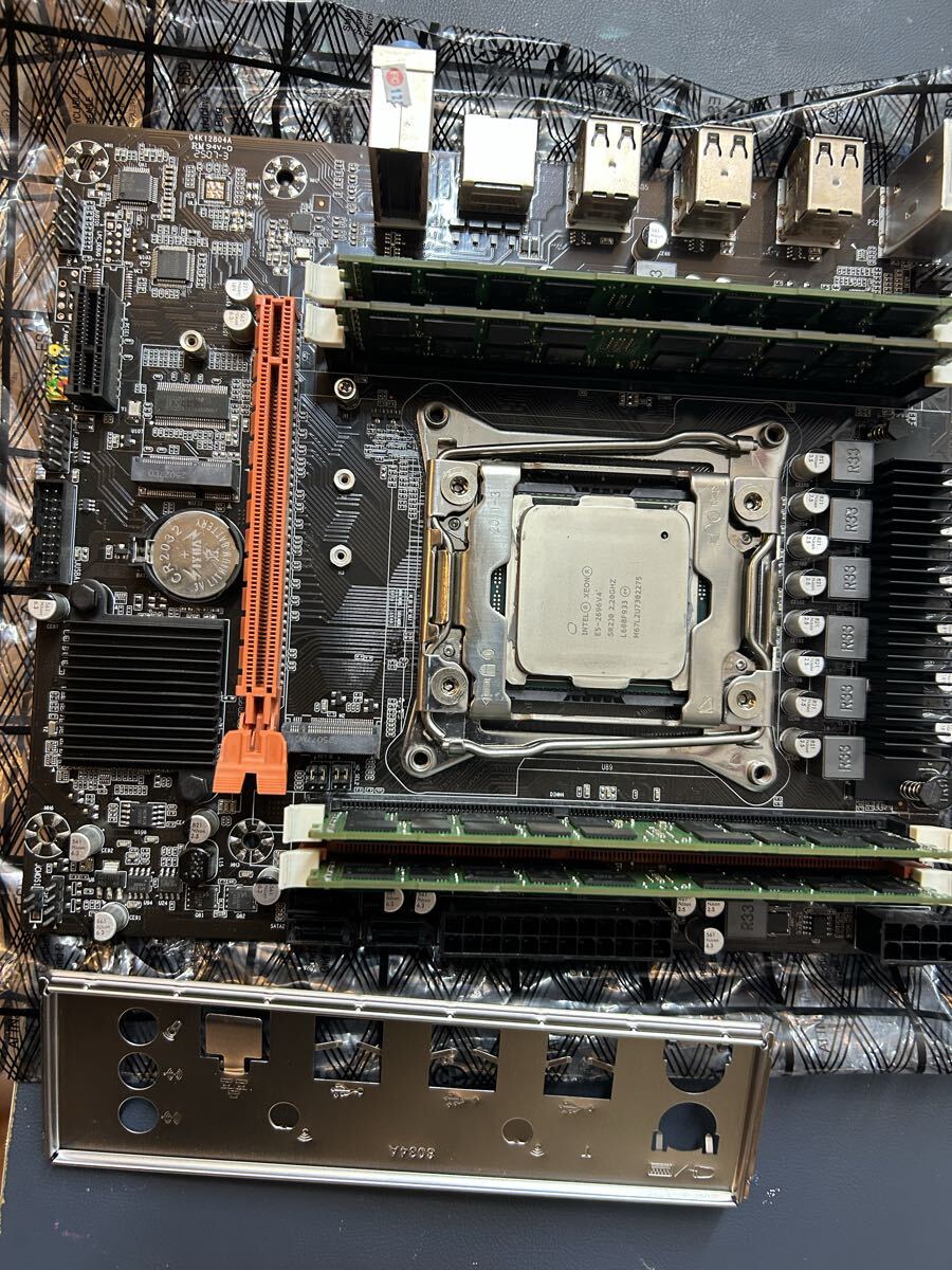 X99 lga2011-3 マザーボード　17cmx19CMサイズE5 2696v4 22c44tメモリ　32GB