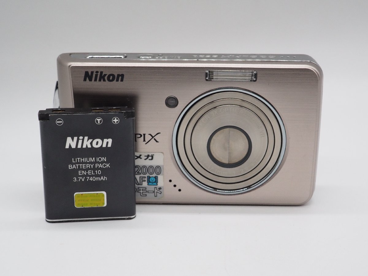 【ジャンク】Nikon ニコン COOLPIX S520 ライトブロンズ デジタルカメラ デジカメ キングラム[fnk]