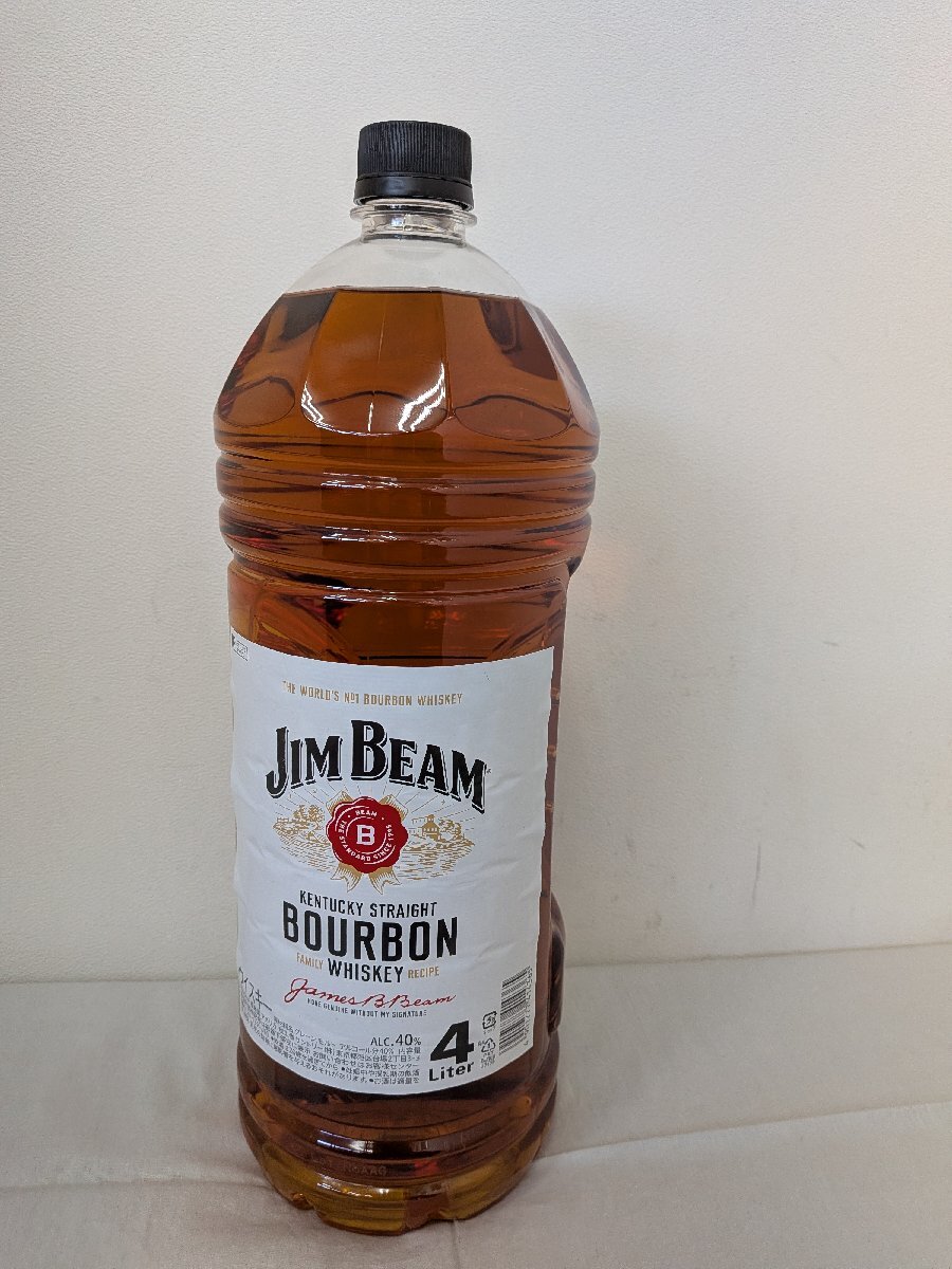 【未開栓】ジムビームホワイトラベル 4リットル　4000ml 40% バーボン ウイスキー JIM BEAM 4l キングラム[fnk]