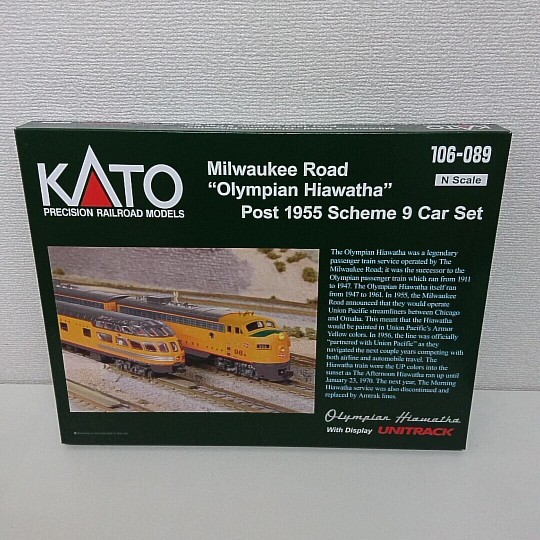 鉄道模型 KATO カトー ミルウォーキー・ロード オリンピアン・ハイアワッサ Post 1955 Scheme 9両セット 106-089 Nゲージ