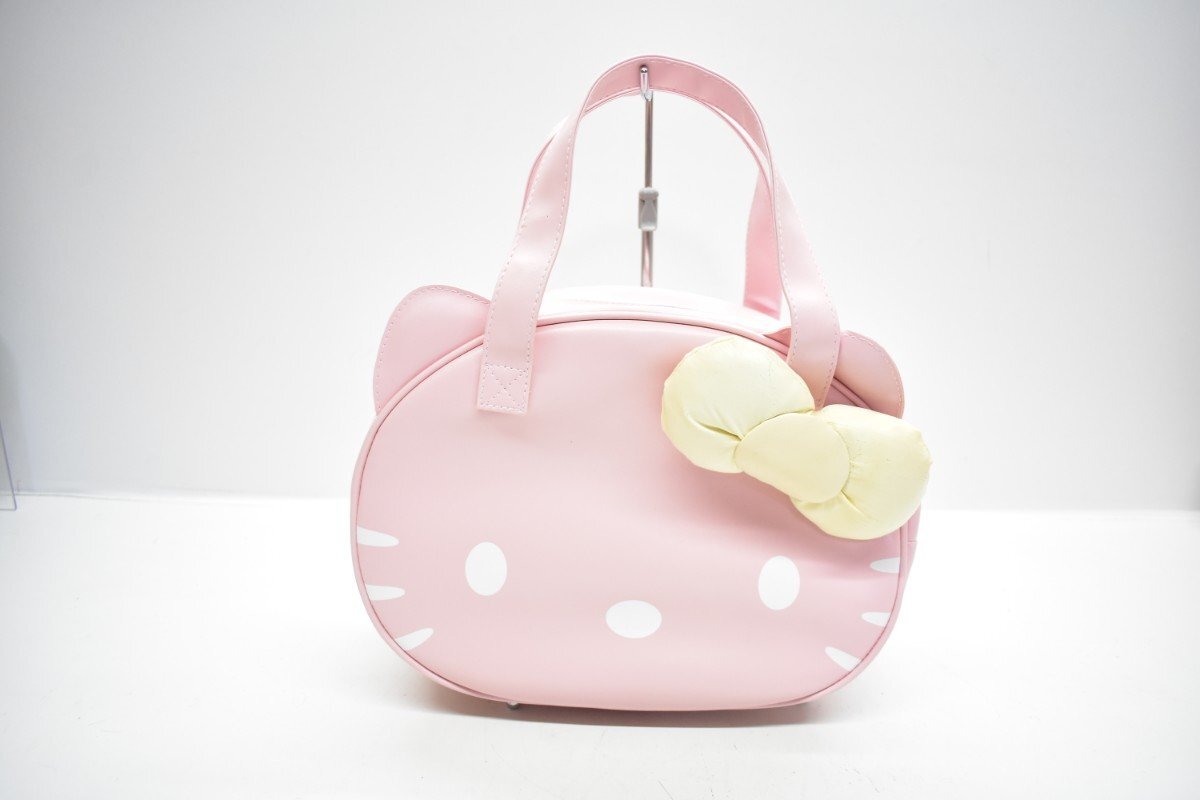 未使用 タグ付き サンリオ ハローキティ ピンク 合皮 ダイカットバッグ [SANRIO][HELLO KITTY][バッグ][日本限定]