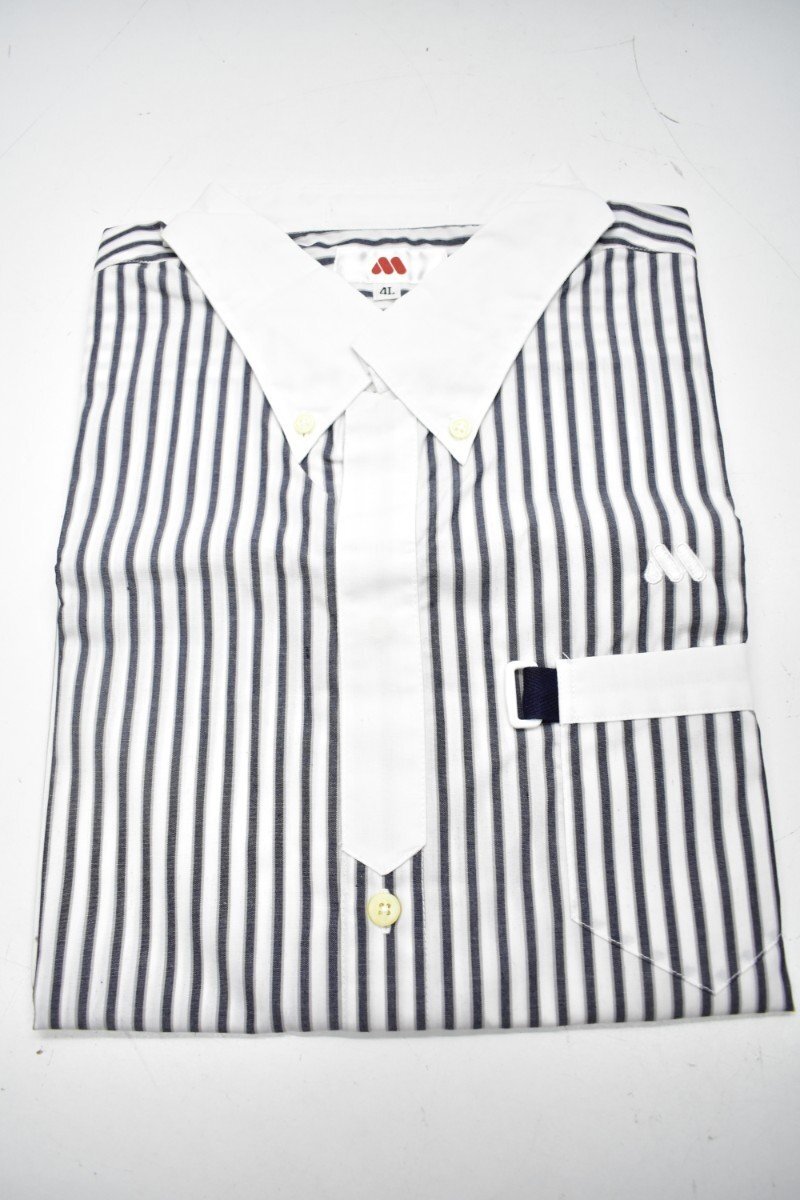 未使用 モスバーガー 男性 スタッフ用 半袖 Yシャツ 4Lサイズ [MOS BURGER][モス][制服][非売品][店員][k1]