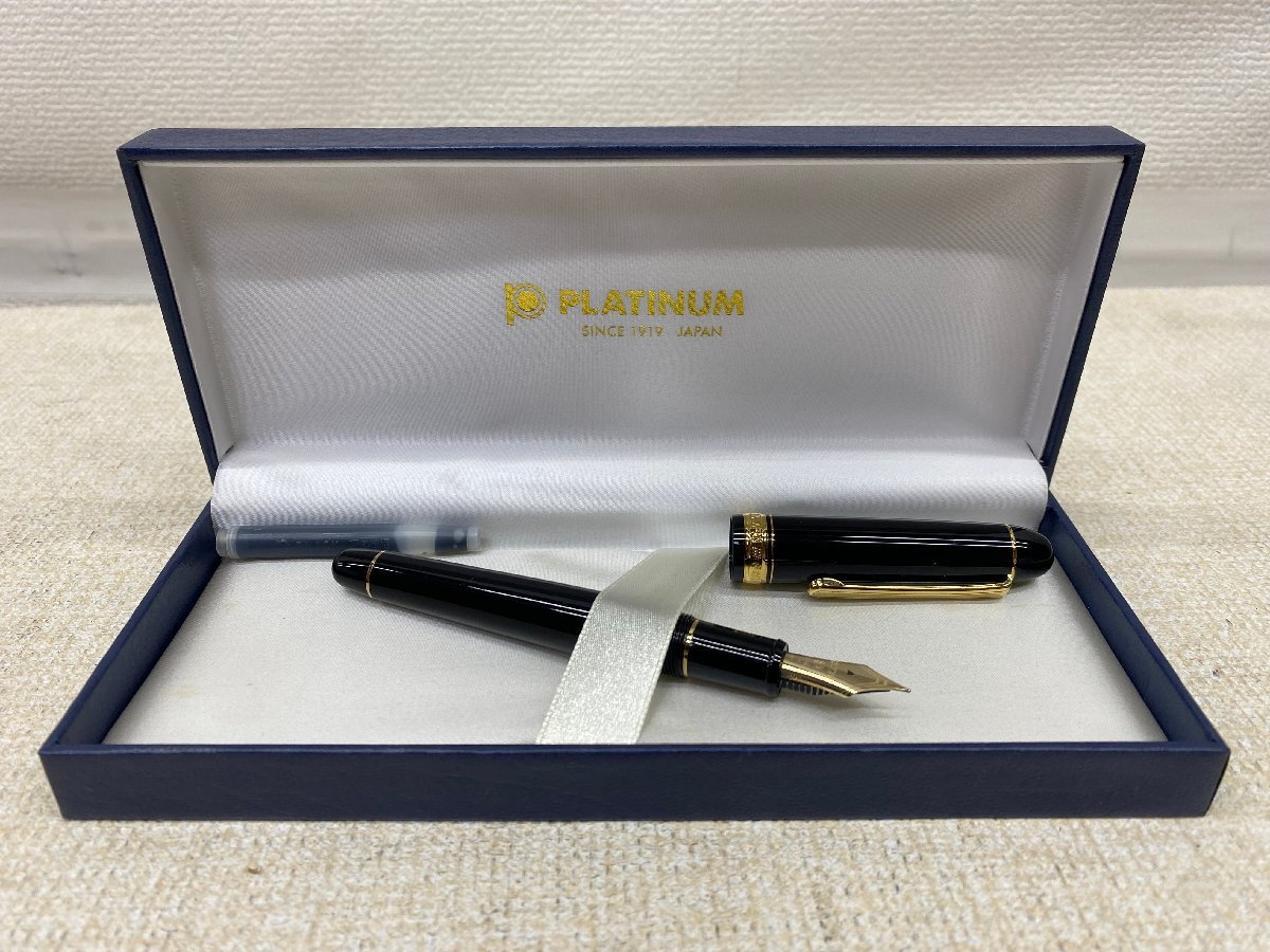 大阪発　PLATINUM　万年筆　#3776 CENTURY　先端14K　14金　インクセット　IMa ht