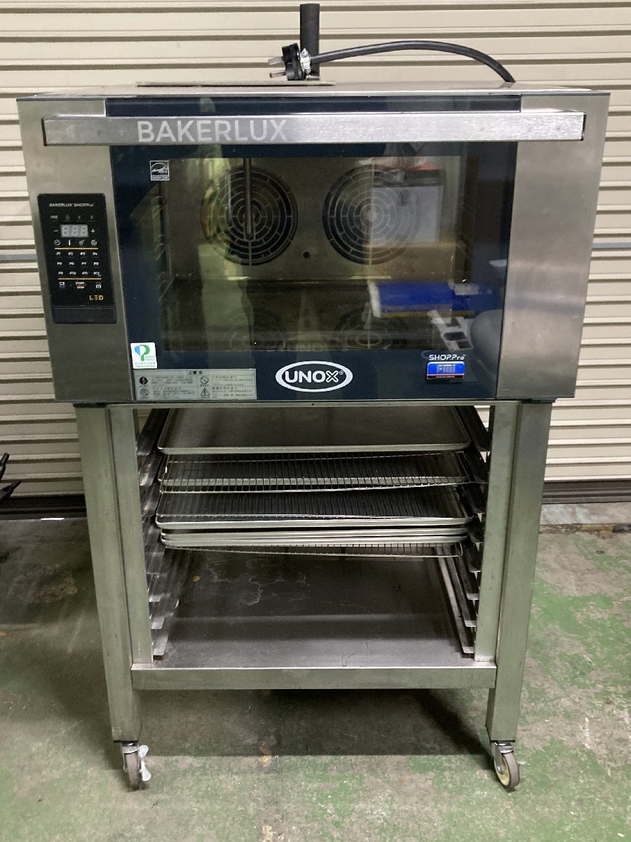 埼玉発　UNOX　ベーカリーオーブン　XFT-196　三相200V　ウォータータンク式　MM TTa