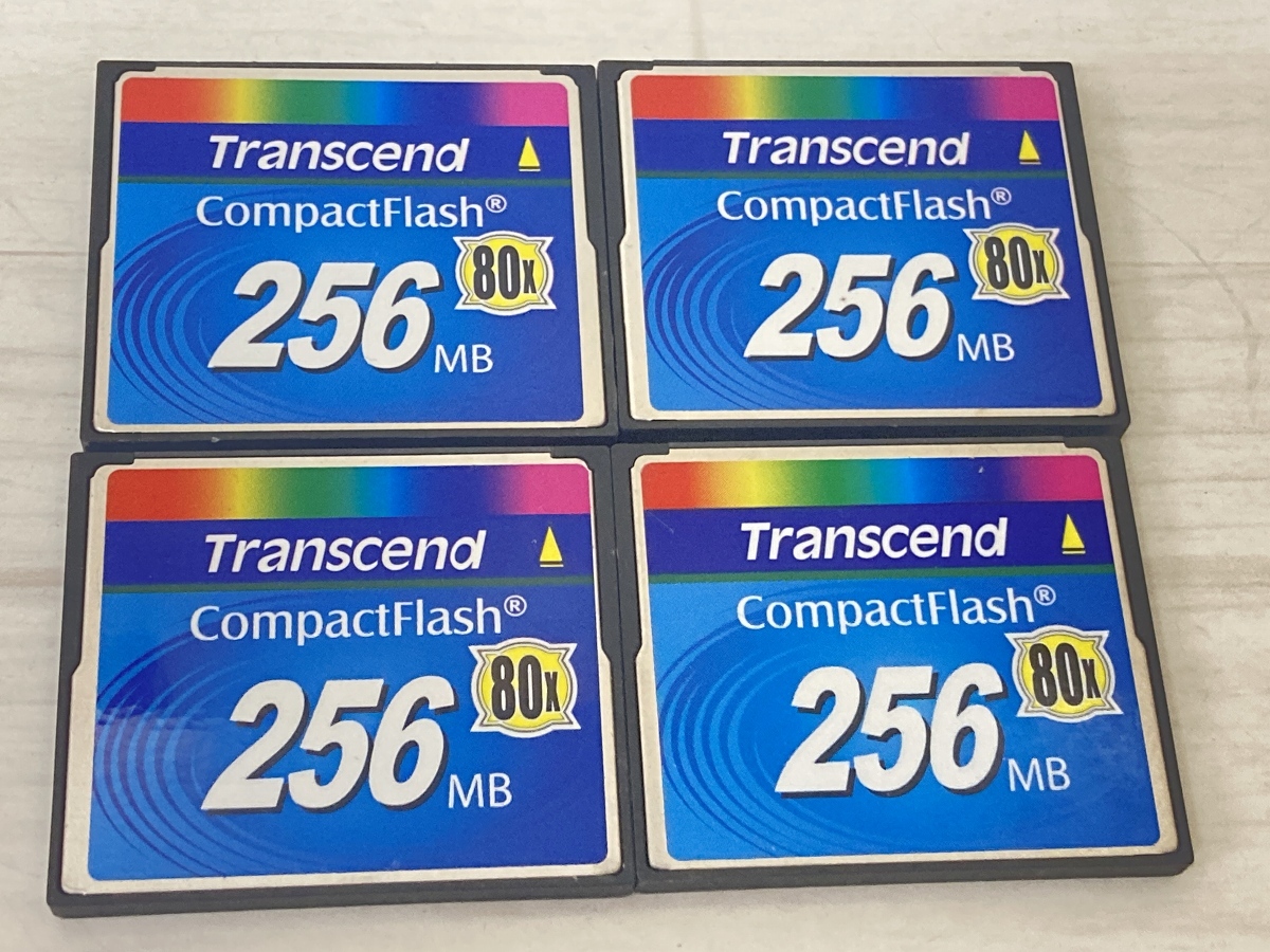 Transcend コンパクトフラッシュ 256MB 80x 4枚セット CF-B'