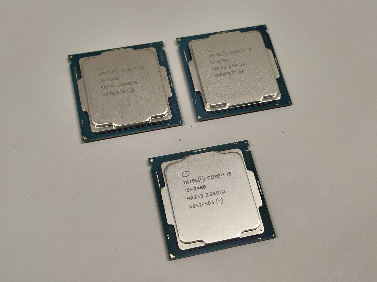 Intel Corei5-9500 SRF4B / Corei5-9400 SR3X5 CPU 第9世代 LGA1151v2 計3枚 CC-④