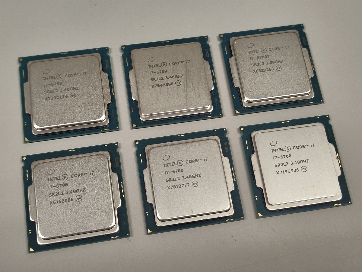 Intel Corei7-6700 SR2L2 / Corei7-6700T SR2L3 CPU 第6世代 LGA1151 計6枚 CC-⑧