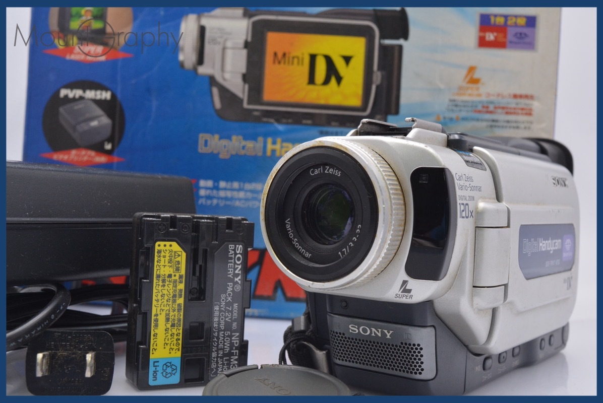 ★ジャンク特価★ ソニー SONY HANDYCAM DCR-TRV17 120x 元箱、バッテリー付 同梱無料 #mj6670