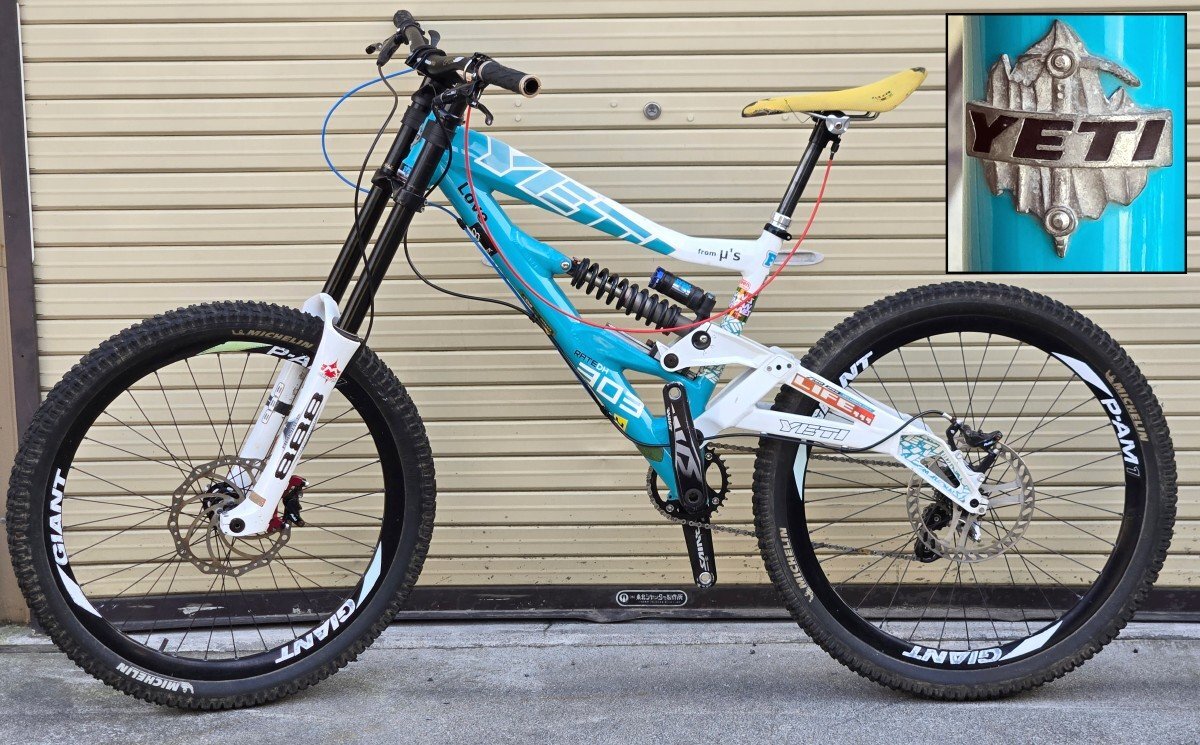 [要調整] YETI イエティ MTB 303 RATE DH カスタム多数 ターコイズブルー ダウンヒル マウンテンバイク GIANT SHIMANO marzocchi 油圧