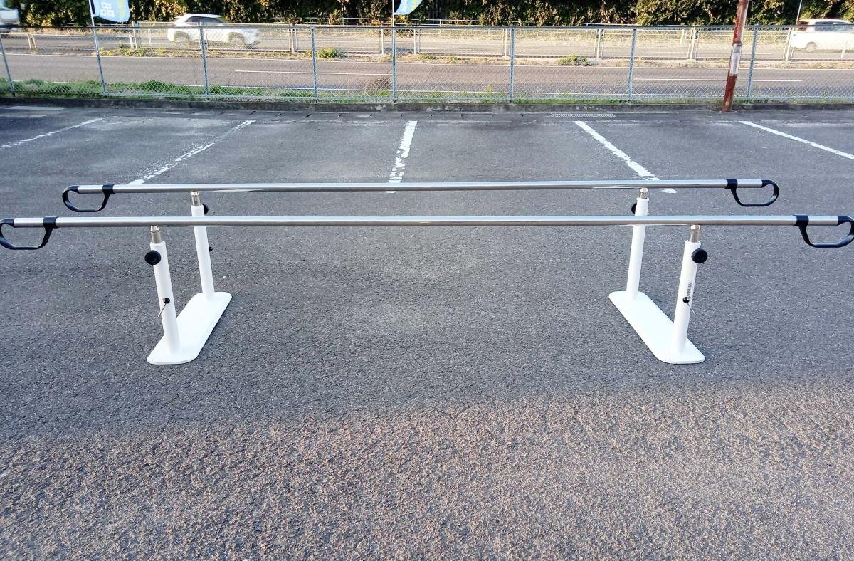 ミナト医科学 移動式平行棒 リハビリ用 歩行訓練用手すり 3.5m B4120MN [直接引取限定 福島県二本松市 二本松店]