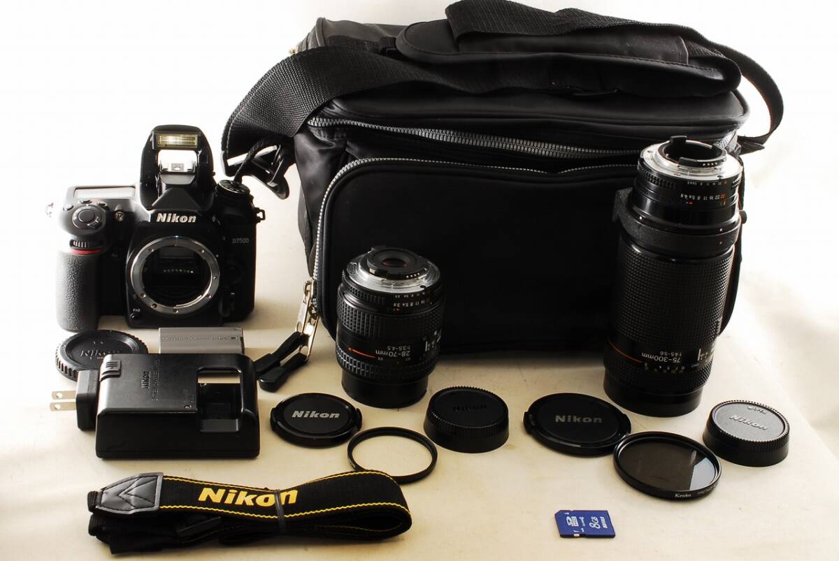 〓極美級〓 ニコン Nikon D7500 超望遠 Wレンズセット ★ ダブルレンズセット ♪ ※内蔵ストロボ発光不良