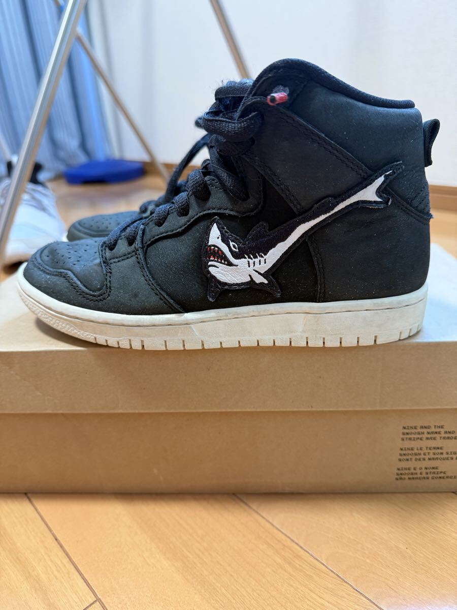 送料無料　OSKI × Nike SB Shark Dunk High Pro Black OSKIナイキ SB ダンク ハイ プロ　ISO シャーク　海外正規品　メンズ23.5 