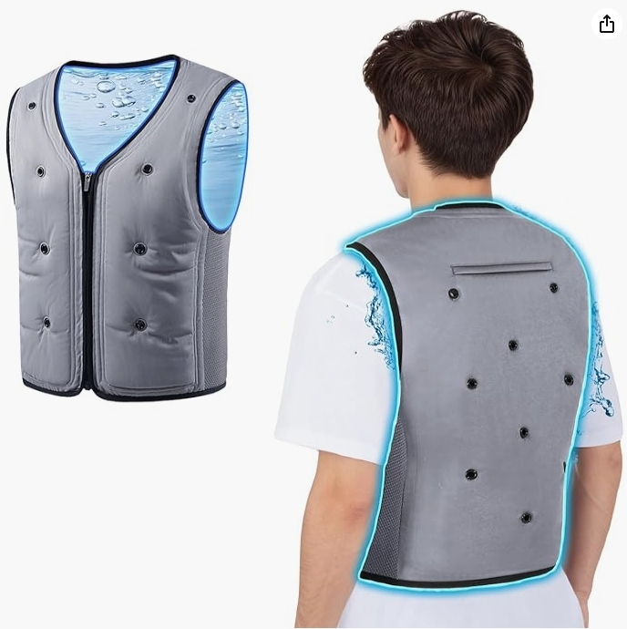 水冷服 メンズ 水の力だけで体を冷却 作業服 冷水服 電気&保冷剤不要 物理冷却 水冷ベスト -20℃冷す 夏用 ひんやりクーラー作業着 