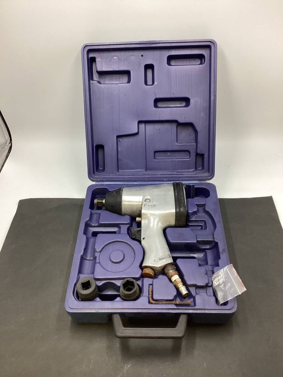 【6609】衝撃式 シングルハンマー インパクトレンチ 1/2 AIW-407 電動工具 インパクト レンチ ケース付 動作未確認 ジャンク