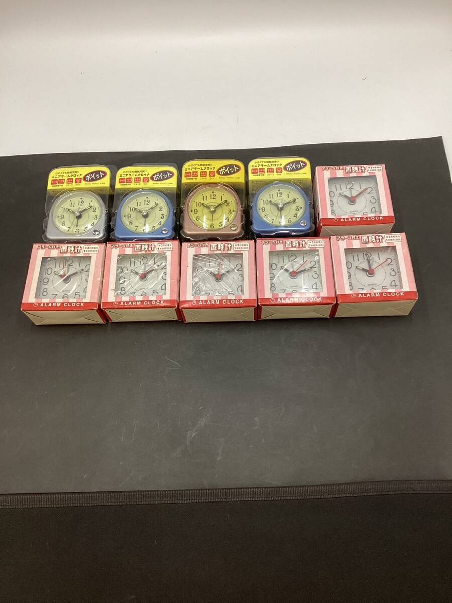 【6610】アラーム付き 時計 まとめ 売り 10個 T-408 RD9501 動作未確認 ジャンク