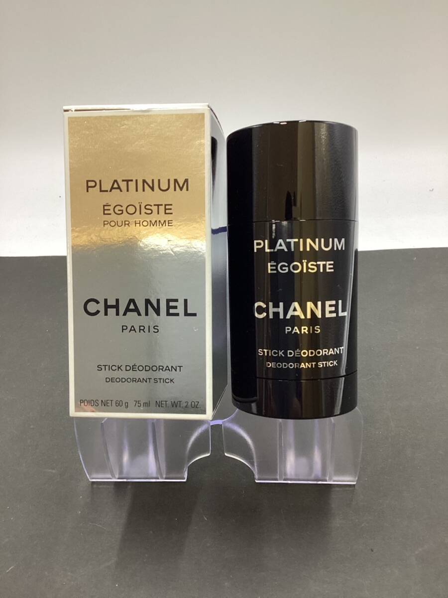 【6698】CHANEL EGOISTE PLATINUM DEODORANT STICK/シャネル エゴイストプラチナム デオドラントスティック 数回使用品