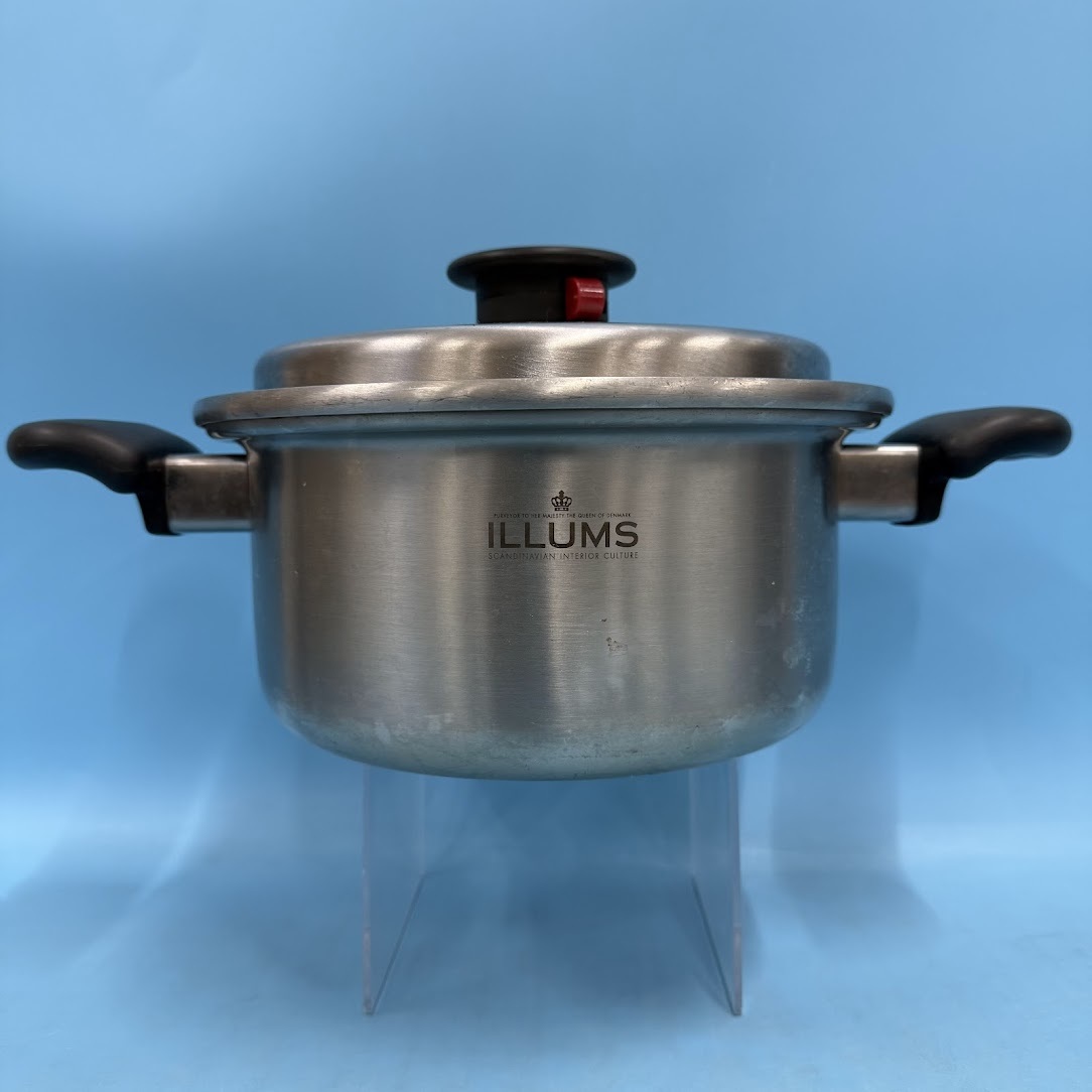 【B649-3】イルムス ILLUMS ステンレス製 両手鍋