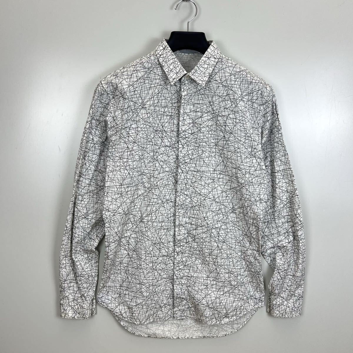 Dior HOMME 17ss Kris Van Assche archive noise L/S shirts 38 433C529A3929 ディオールオム クリス期 ノイズ柄 長袖シャツ 名作 希少 