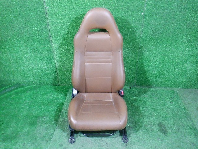 ZZW30 MR-S V エディション トヨタ 純正 H16年 ドライバー レザー シート 運転席 ブラウン★8628 A-1外 仙台ゴトウ解体