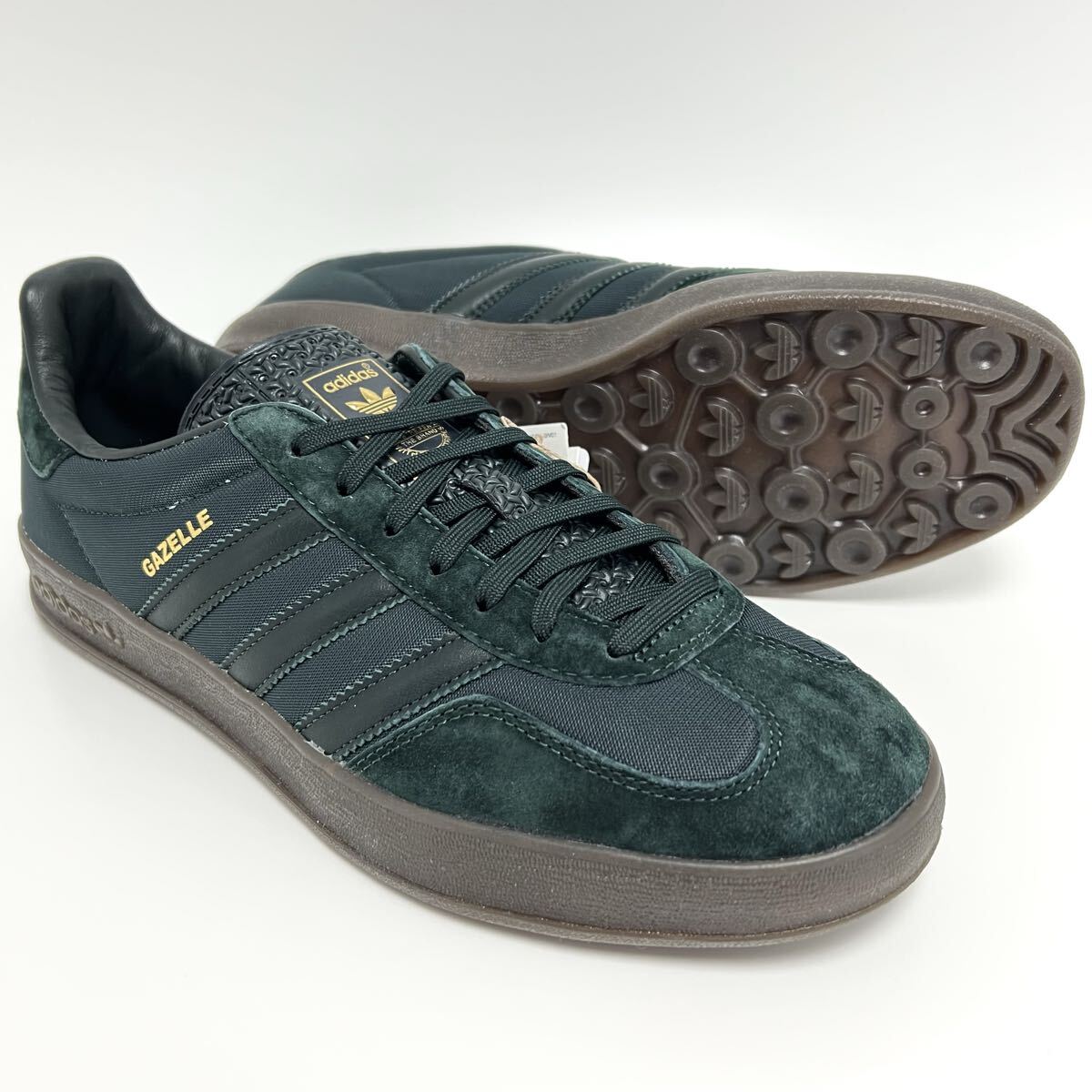 27cm◆未使用◆アディダス オリジナルス ガゼル インドア オールグリーン 緑 ガッツレー adidas originals GAZELLE INDOOR スニーカー