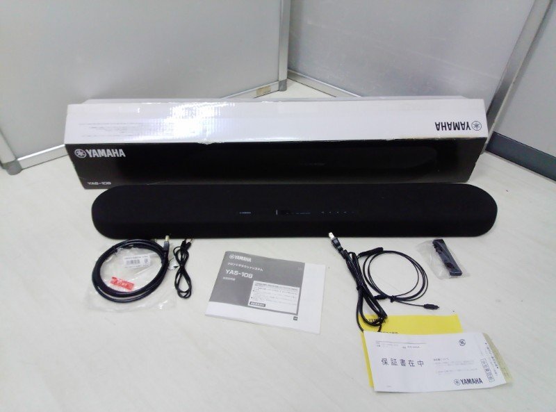YAMAHA ヤマハ フロント サラウンド システム YAS-108 ブラック 2018年製 リモコンなし フロントサラウンドシステム
