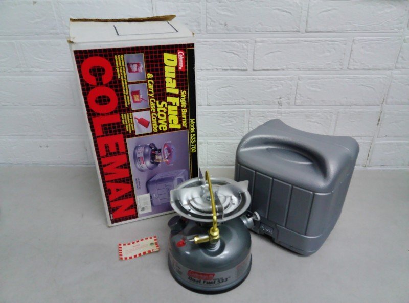 Coleman コールマン シングルバーナー 533-700 ストーブ 1994年11月 MODEL 533 533A454 Dual Fuel Stove キャリーケース Advantage