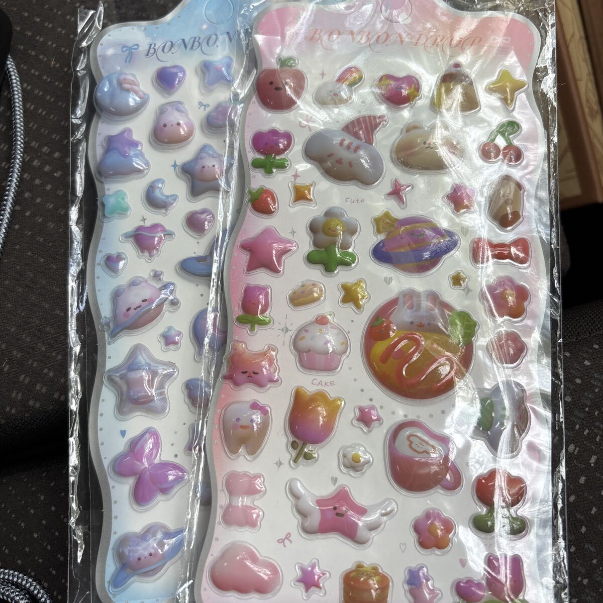 ボンボンドロップ ぷくぷくシール 2枚セット BONBON DROP