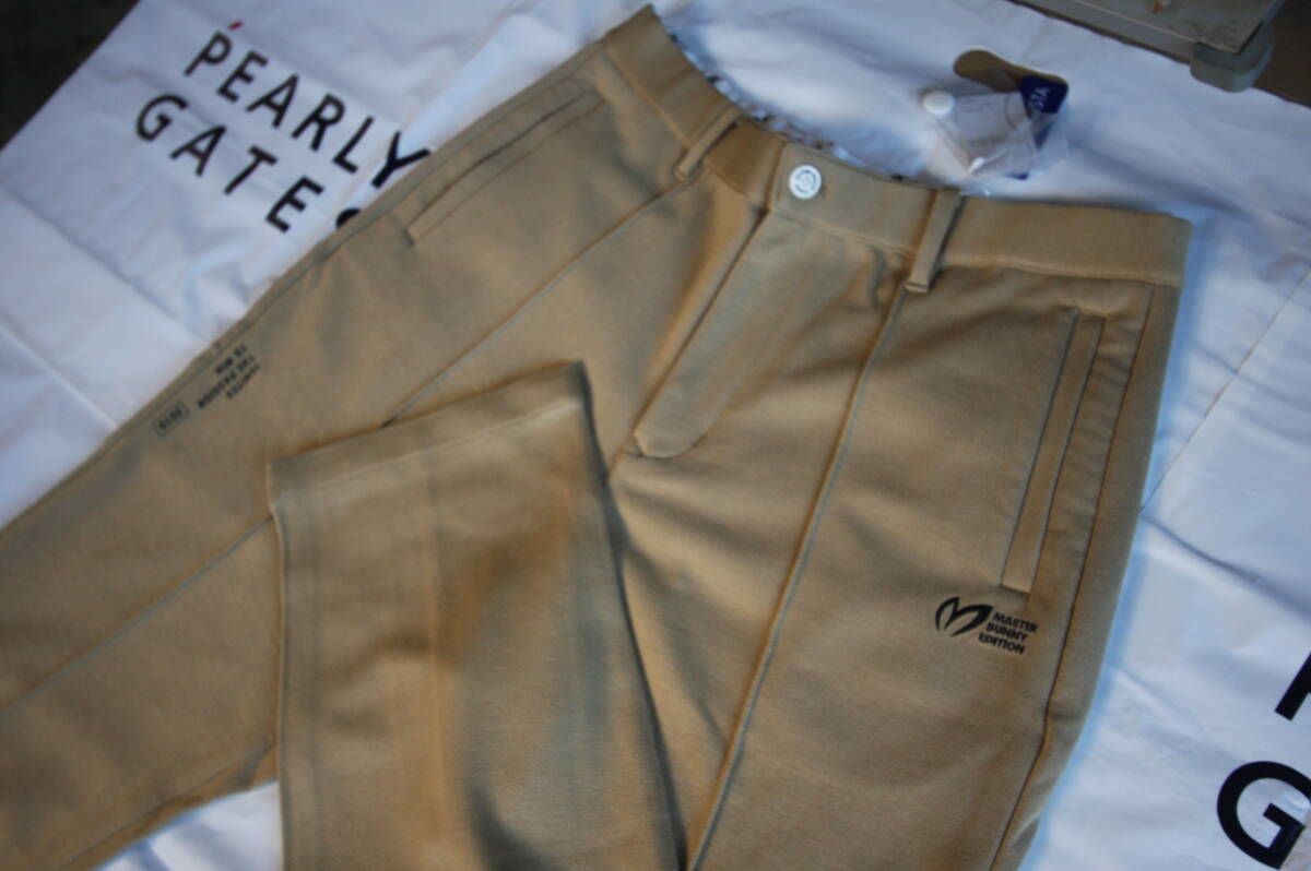 ★正規品★パーリーゲイツ PEARLY GATES マスターバニーエディション★ソリストヒート発熱ストレッチパンツ★吸湿発熱素材★ベージュ★5(L)