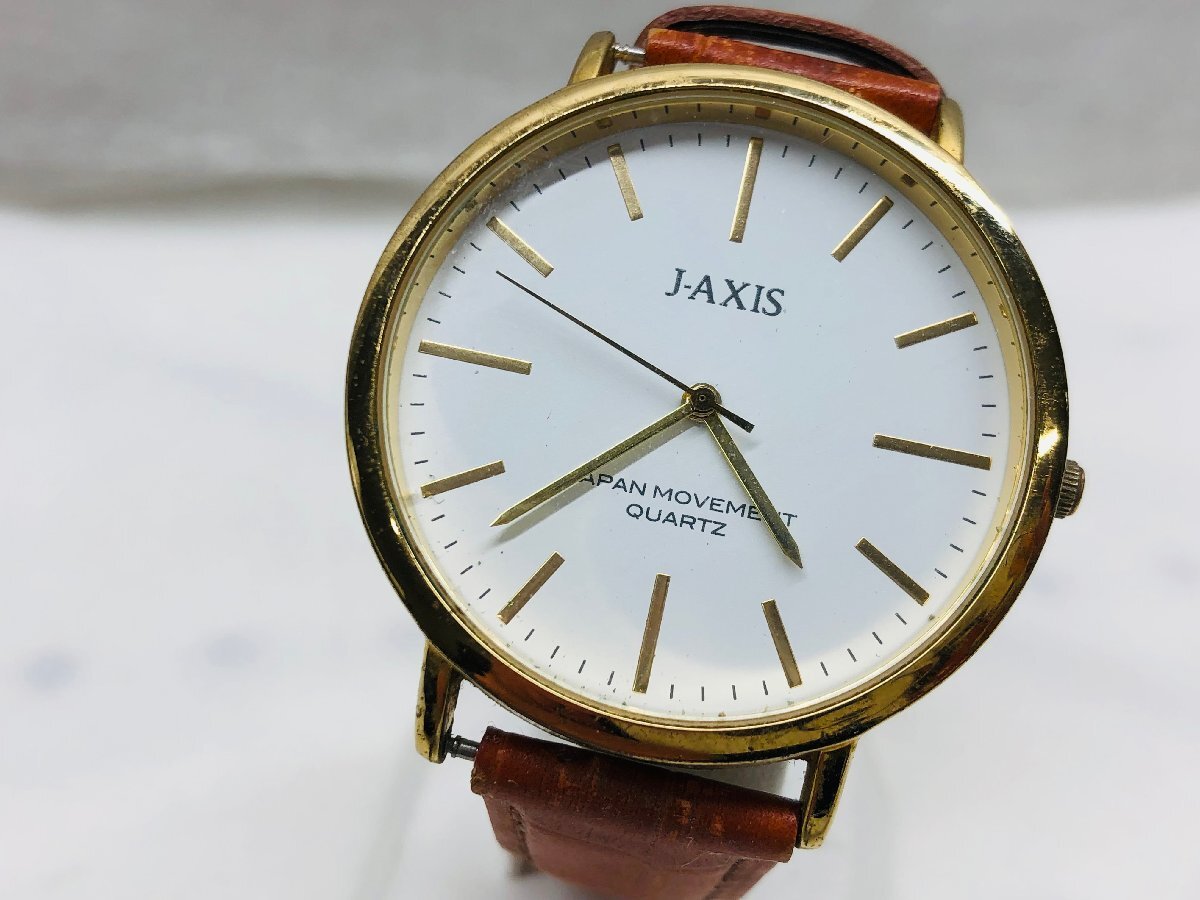 【電池交換済み稼働品】J-AXIS ジェイアクシス メンズ腕時計 BG1127 QZ クォーツ