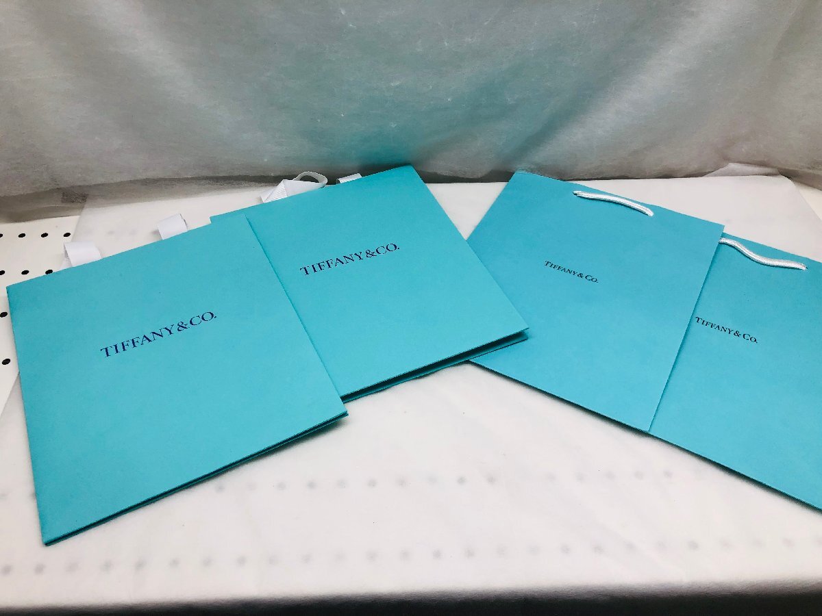 【良品】tiffany&co ティファニー ショッパー 紙袋 2種類 合計4枚