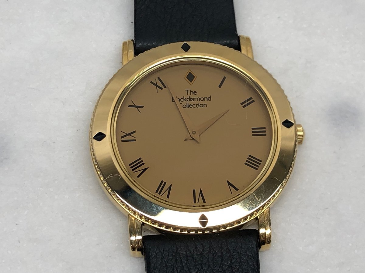 【稼働品】SEIKO セイコー The Blackdiamond Collection 5P30-7020 ブラックダイヤモンド クォーツ