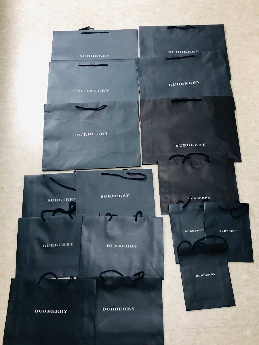 【良品】BURBERRY バーバリー ショッパー 紙袋 大×6 中×7 小×3 合計16枚